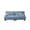 Blue, variant on Hommoo Chenille Fabric Cloud Couch Loveseat with 2 Lumbar Pillows and 2 Throw Pillows, 2 Seater Sectional Sofa Couches for Living Room Apartment, Green