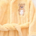 thumbnail image 6 of KPOPLK Kid's Robe Girls Bathrobe Teen Girls Hooded Pajamas Toddler Robes Dressing Gown for 2-13Yeas(7-9 Years,Yellow), 6 of 6