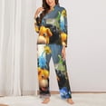 thumbnail image 3 of Lsque Pikmin Pattern Long Sleeve Pajama Set for Women - Soft 2-Piece Sleepwear and Loungewear Set with Pockets, Comfy Nightwear, 3 of 8