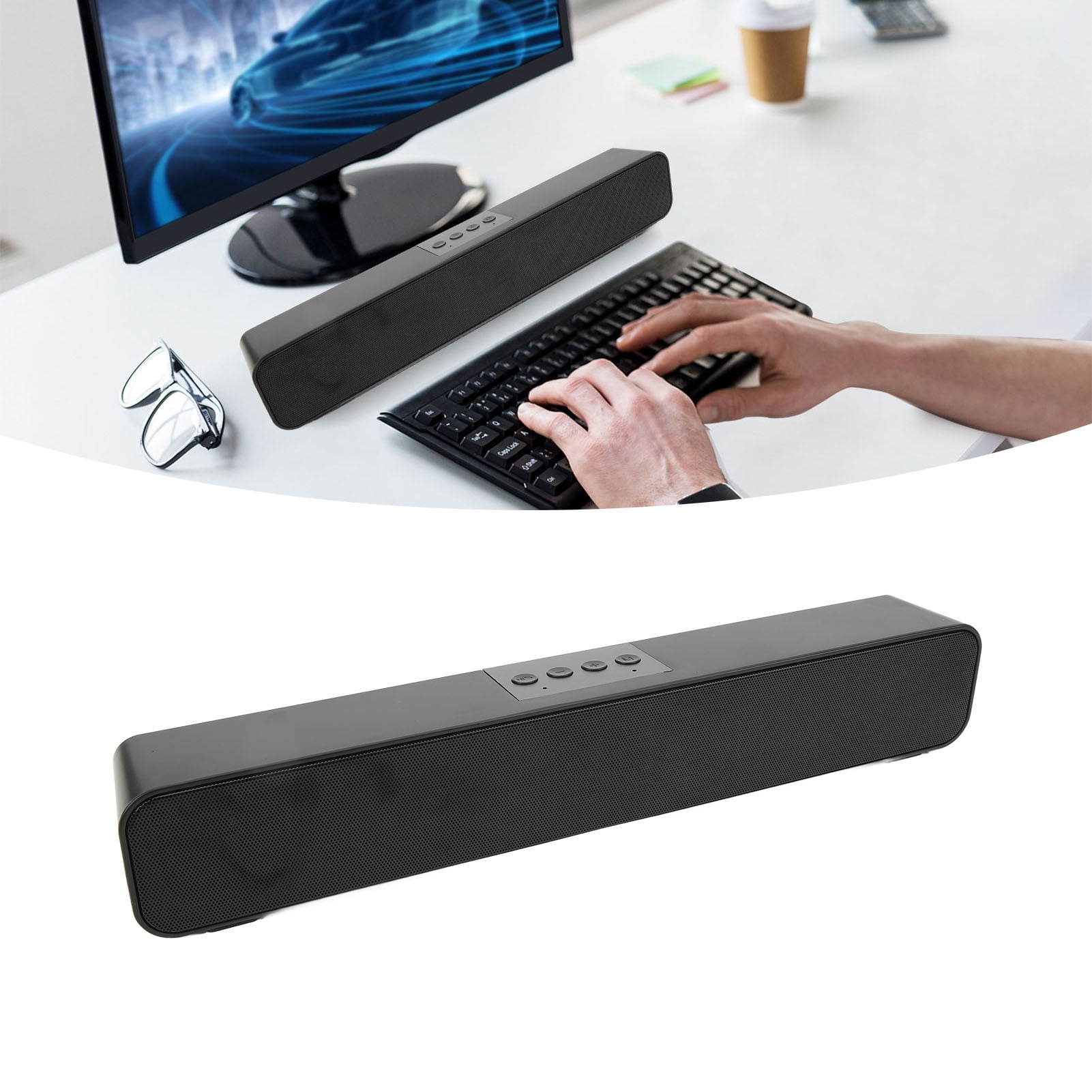 Wireless PC Speaker, Computer Speaker U Disk Playback Noise Reduction