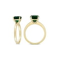 thumbnail image 3 of 1.85 Carat (Ctw) Lab-Created Green Emerald Solitaire Ring in 10K Yellow Gold for Women, 3 of 6