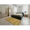 thumbnail image 5 of Ahgly Company Machine Washable Indoor Rectangle Abstract Deep Yellow Area Rugs, 2' x 3', 5 of 7