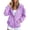 Purple, variant on Womens Hoodies Army Green Women's Extended Length Zip Hoodie Lightweight Transitional Jacket Sweatshirt for Women L