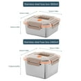 thumbnail image 5 of Versatile Stainless Steel Food Crisper with Clear Lid Large Capacity Lunch Box, 5 of 13