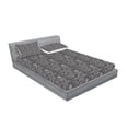 thumbnail image 2 of Ambesonne Black and White Fitted Sheet & Pillow Sham Set, Random Dotted Lines, Queen, Black and White, 2 of 2