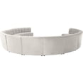 thumbnail image 4 of Meridian Furniture Limitless Cream Velvet Modular 12 Piece Sectional, 4 of 7