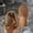 Brown, variant on Hoshose Women’s Ballet Flat Shoes Flyknit Dressy Square Toe Slip On Shallow Mouth Breathable Shoes Plus Size