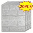 thumbnail image 1 of 20/30/40//50pcs 3D Wall Tile Sticker, Foam Brick Self-Adhesive Anti-Collision Sticker,, 1 of 5
