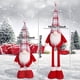 thumbnail image 3 of Muñeco de Papá Noel Navideño, Diseño Elástico, Fibra de Poliéster Suave, Decoración Festiva de Rudolph, Altura Ajustable, Decoración de Mesa para El Hogar, 50 Cm, Accesorio Festivo Caprichoso, 3 of 4