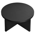 thumbnail image 4 of Coffee Sofa Side Table, Black, Wood, Round, Living Kitchen Cafe Bistro Hospitality Restaurant, Modern Contemporary HB36262, 4 of 8