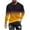 Yellow, variant on SHTXOZHI Mens Casual Shirts Long Sleeve Big and Tall Shirts Gradient Color Workout T-Shirts