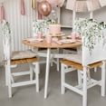 thumbnail image 3 of Sage Green Eucalyptus Chair Back Covers, Removable Chair Covers for Dining Chairs Set of 8, Washable Chairs Slipcovers Back Seat Protector for Wedding Party 19"x20", 3 of 9