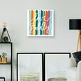thumbnail image 2 of Live Boldly Stripes by Border Bloom Canvas Art Print, 2 of 3