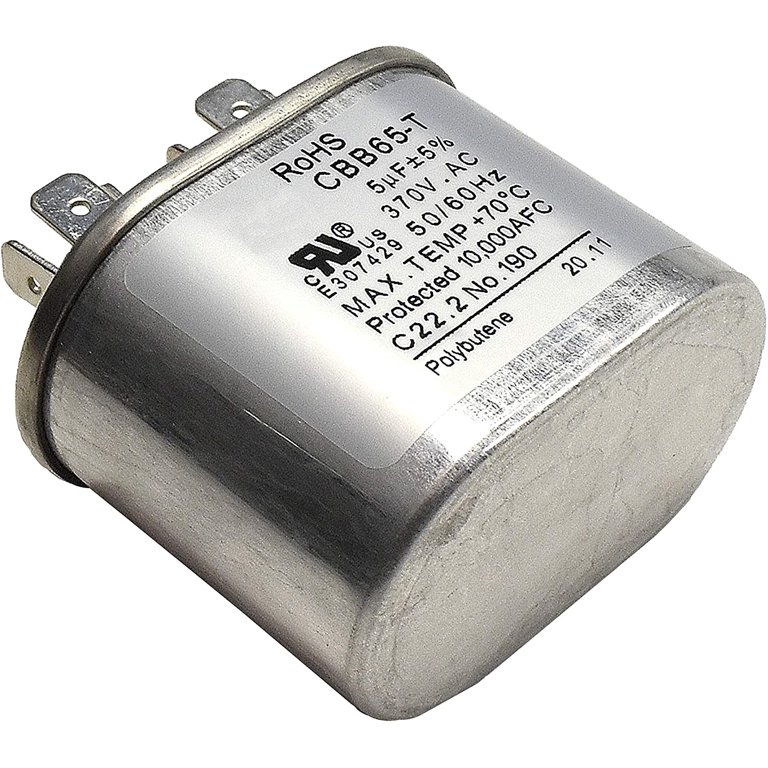 HQRP 5uF 370V Run Capacitor Compatible with Genteq C305L 27L570 GE 
