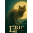thumbnail image 3 of Erie, Pennsylvania, Black Cat, Halloween Oil Painting (100% Cotton Tea Towel, Decorative Hand Towel, Kitchen and Home), 3 of 3