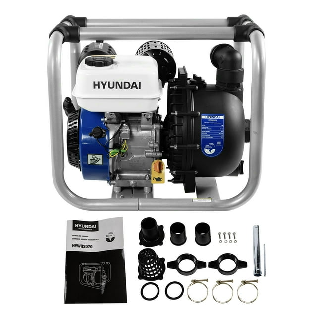 Motobomba Autocebante De Químicos Hyundai 7 Hp 2x2 4 Tiempos