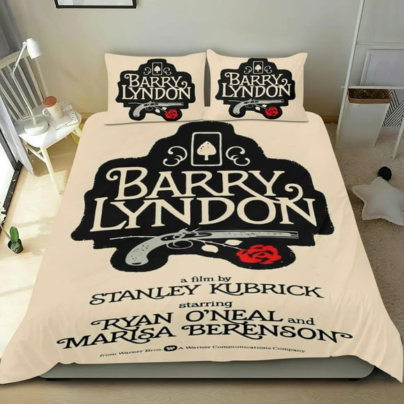 Barry Lyndon Conjunto de sábanas temático, trío de piezas, cómodo y amigable con la piel, diseño único, regalo de decoración para el hogar para familiares, amigos y fans, 90 cm * 190 cm