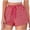 Red, variant on yeiolnoer Pajama Shorts Women Printed Sleep Lounge Shorts Cute Striped Sleepwear Drawstring Elastic Waist Shorts