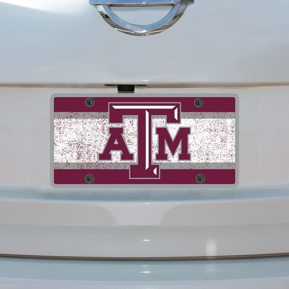 Texas A&M Aggies Vintage Acrylic Laser-Cut License Plate