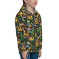 thumbnail image 5 of Sigee Hawaiian Culture Symbols for Teenage Zip Up Hoodies Long Sleeve Sweatshirts-Medium, 5 of 6