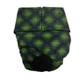 thumbnail image 1 of Barkertime Green Double Dots Water-Resistant Washable Dog Diaper - Made in USA, 1 of 7
