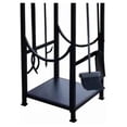 thumbnail image 4 of 15234 Log Bin and Fireplace Tool Set with 4 Tools, Black, 4 of 6