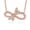 Rose Gold, variant on Silver Dragonfly Infinity Necklace with Sparkling Accents, Classic Chain Pendant Necklace, Timeless Silver-Tone Necklace