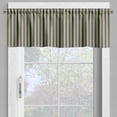thumbnail image 2 of Ambesonne Vintage Valance Pack of 2, Blue Green Bold Stripes, 54"X18", Royal Blue Lime Green, 2 of 5