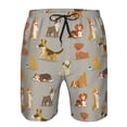 thumbnail image 4 of Naloa Cute Dog Men's Beach Shorts, Surfing shorts, Swim trunks, Quick Dry Swim Trunks for Surfing Beach Fun - Medium, 4 of 9