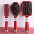 thumbnail image 4 of Professional Straight Smooth Paddle Hair Brush Large Hairdressing All Hair Type Hairbrush Styling Comb for Women Men, 4 of 16