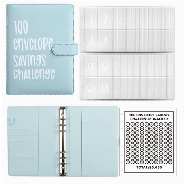 HLONK 101 Envelopes Money Saving Challenge Innovative Engaging Envelope Challenge Binder Simple Easy-to-Follow Savings Challenges Book