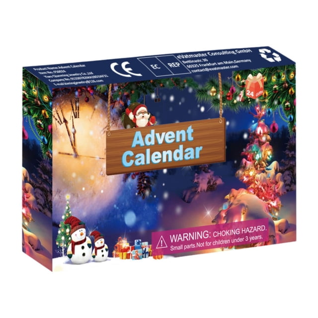 Calendario de adviento,Calendario de Adviento 2024 con de juguetes 24 días,Caja de calendario navideño 2024 con figuras de animales de dibujos animados,Calendario de Adviento