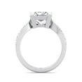 thumbnail image 3 of Arlington - Moissanite Princess Cut Lab Diamond Engagement Ring With Sidestones Channel Setting, 3 of 4