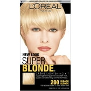 Angle View: L'Oreal Paris Super Blonde Creme Lightening, 200 Bleach Blonde, 1 Kit