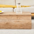 thumbnail image 3 of Coffee Table With Wood, Sleek Appearance, Rectangular Stand Table, Wood Color Texture, For Living Room, 3 of 6