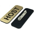 thumbnail image 2 of Host 1 x 3" Name Tag, Brushed Gold (3 Pack), 2 of 2