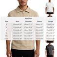 thumbnail image 2 of Men's Vintage Jacquard Knit Shirts Casual Short Sleeve Quarter Zip Collared Golf T-Shirts Summer Modern Fit Old Money Style Lightweight Breathable Beach Vacation Tops, 2 of 7