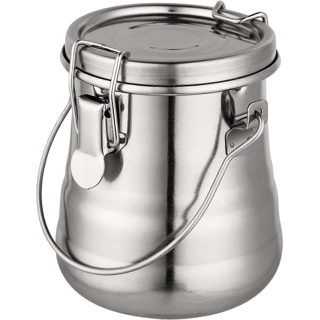 Brush Cleaner, Airtight Stainless Steel Brush Holder for Painting, 17 oz/Medium