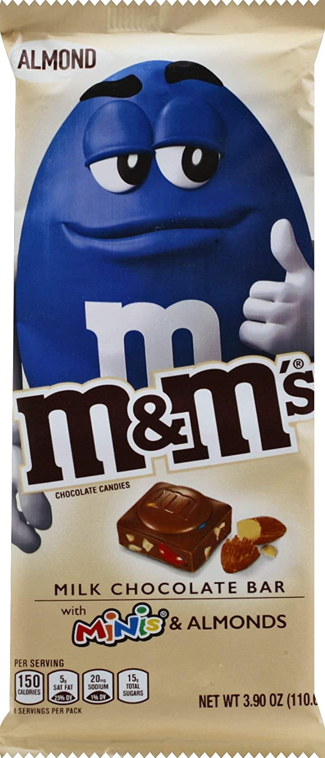 M&Ms M&MS Almond & Minis Milk Chocolate Candy Bar, 3.9