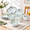 Green & White, variant on Dinnerware Set 12plates And Fall Fox