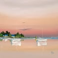 thumbnail image 2 of Flanet, Frederic 12x12 Black Ornate Wood Framed with Double Matting Museum Art Print Titled - Soleil couchant sur le golfe 1, 2 of 4