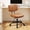 Brown, variant on Kelno Armless Office Chair Height Adjustable Swivel Rolling Task Chair with Lumbar Support PU Leather Desk Chair, Black
