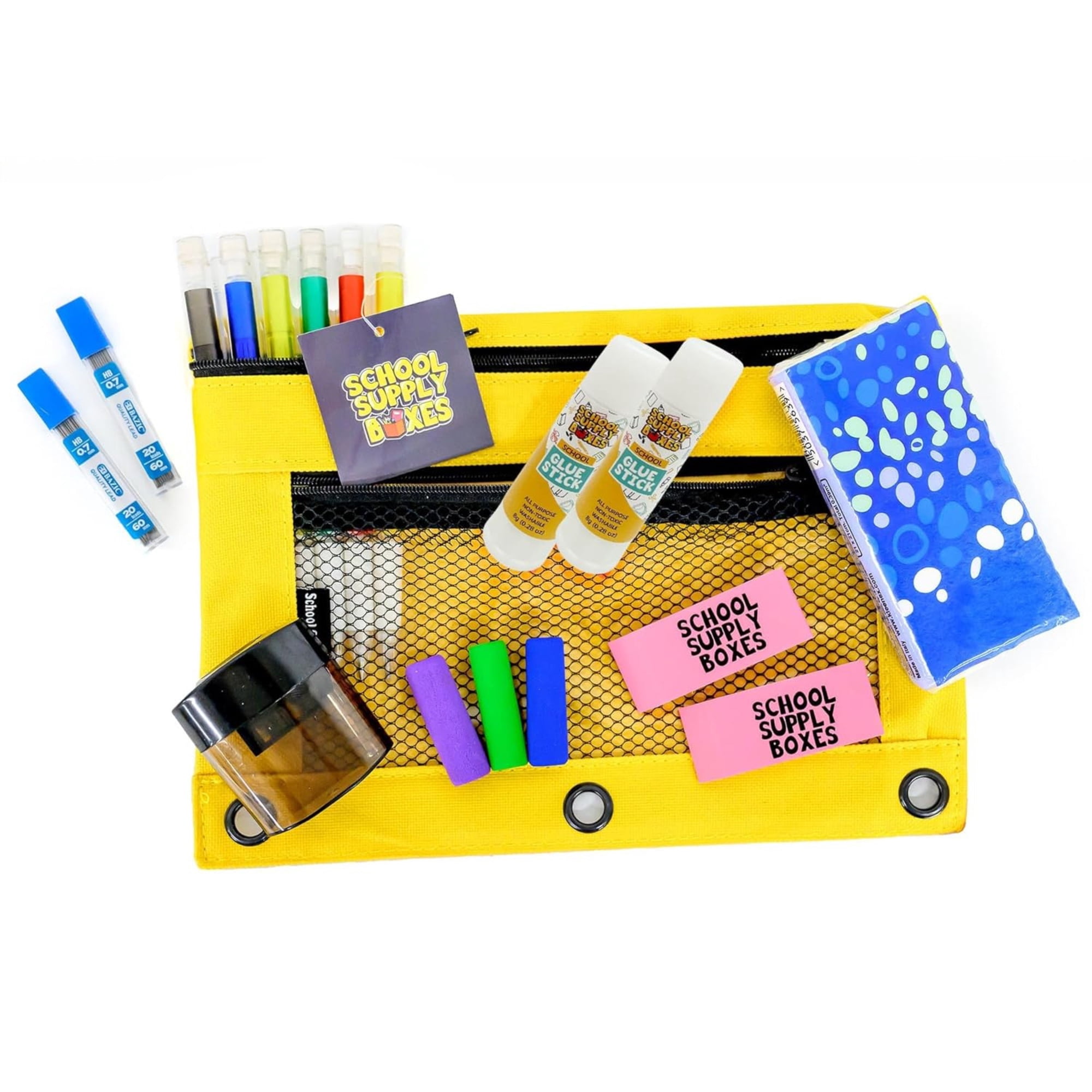 School Supply Boxes | Elementary School Bundle (78 Piece) | House Brand | Pallet (180 Units)