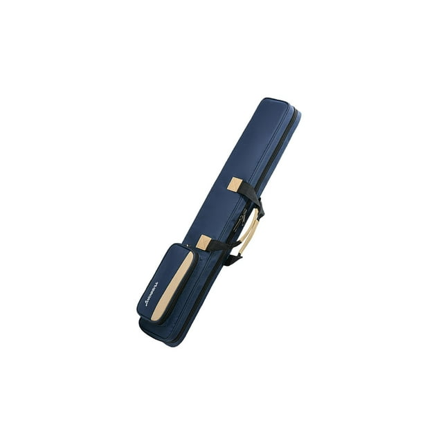Maoww Bâtons de Queue de Piscine Sac 1/2 Arbre de Queue Étui de Maintien 4 Portable Résistant à l'Usure 3 Fesses Bleu Foncé 90x14cm
