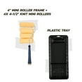 BETTER 6Piece 4" Knit Paint Mini Roller Kit