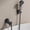 Black, variant on Bathtub Faucet with Sprayer, Filtered Shower Head Attaches to Tub Faucet, Metal Tub Tap with Sprayer, Bathtub Shower Attachment with 3 Adapters, 3-Mode Shower Head with ON/OFF Button
