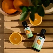 NOW Essential Oils, Organic Orange Oil, Uplifting Aromatherapy Scent, Cold Pressed, 100% Pure, Vegan, Child Resistant Cap, 4-Ounce