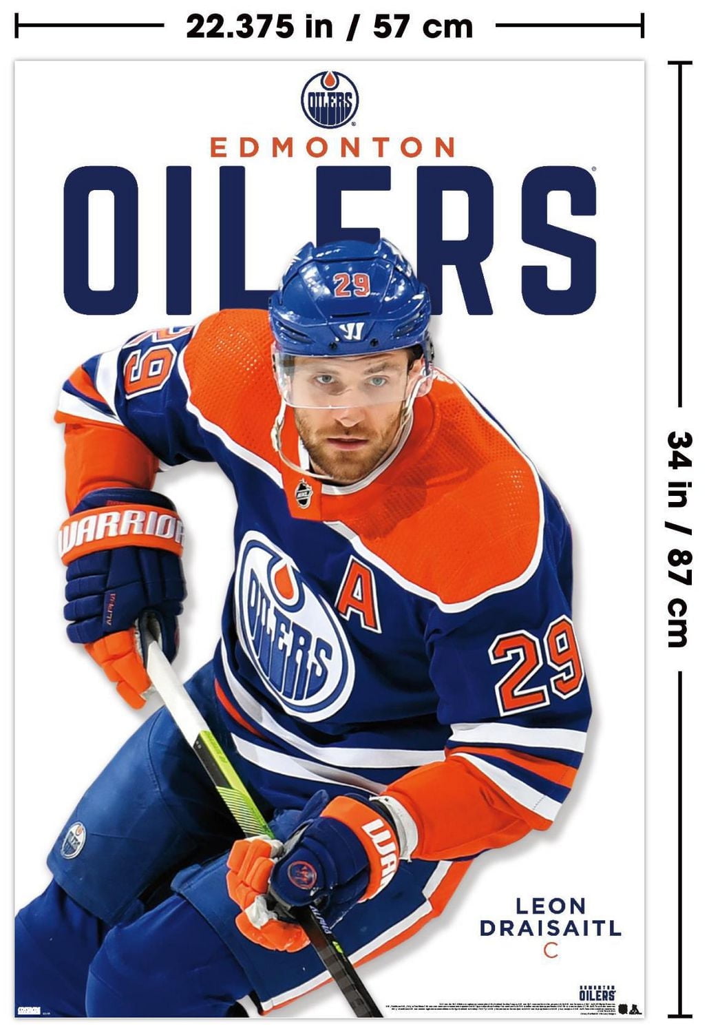 NHL Edmonton Oilers - Leon Draisaitl Feature Series 24 Wall Poster, 22.375" x 34"