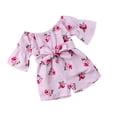 thumbnail image 3 of Minnieouse Pelele con estampado de flores para niñas pequeñas, mono, traje de verano, ropa de 6 a 12 meses conjuntos de ropa Rosa roja 110cm Minnieouse AP002300-04, 3 of 6