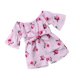 thumbnail image 2 of Qarigey Pelele con estampado de flores para niñas pequeñas, mono, traje de verano, ropa de 6 a 12 meses conjuntos de ropa Rosa roja 110cm Qarigey AP002300-04, 2 of 6